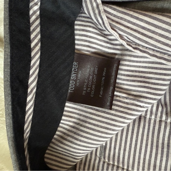 Todd Snyder Gray Dress Pants - 100% wool Hudson pants.  Like new condition! - Picture 9 of 13